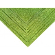 Глиттерный картон А4, цвет зеленый, 250 гр